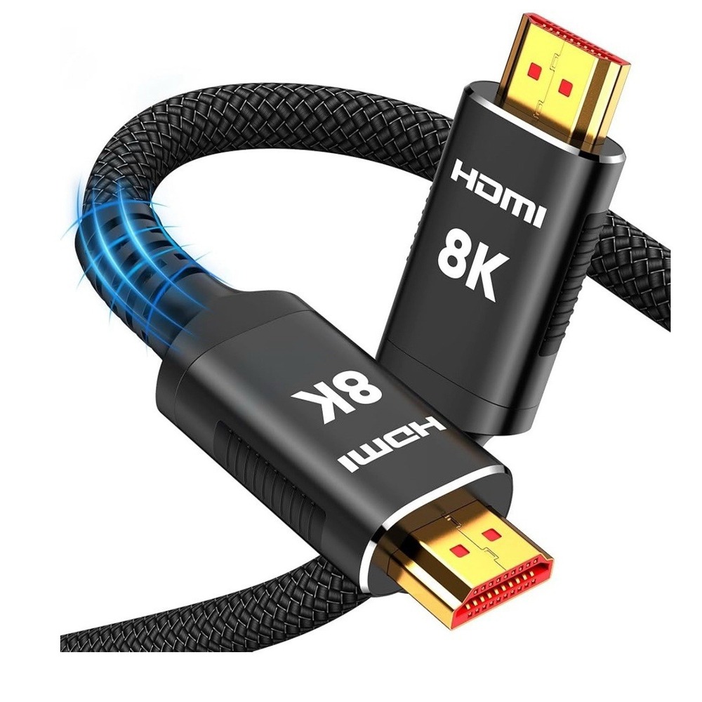 Snowkids 8K HDMI 2.1 Cable 5 ft, 48Gbps Ultra High-Speed HDMI Cables Cord, [F]
